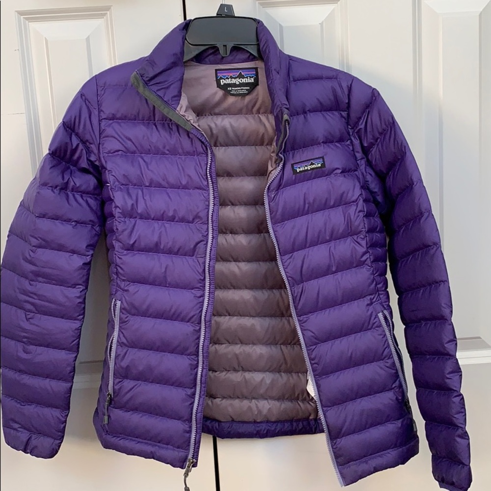 PATAGONIA WOMENS PURPLE OUTDOOR PUFF JACKET